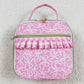Baby Girls Lunch Boxes Pink Bows Plaid Ruffle School Bags Lunch Boxes BA0310 8.6