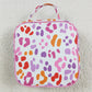 Baby Girls Lunch Boxes Pink Leopard Ruffle School Bags Lunch Boxes BA0309 8.6