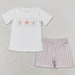 Baby Rompers Clothes Sibling Star Fish Stripes Kids Sibling Clothing Girls Dresses Boys Sets GSD1106