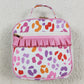 Baby Girls Lunch Boxes Pink Leopard Ruffle School Bags Lunch Boxes BA0309 8.6