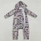 Baby Boys Rompers Southern Grey Camo Hoodie Rompers LR2811 11.6