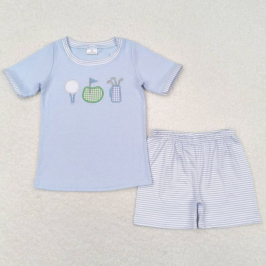 Baby Girls Clothes Golf Sibling Clothing Summer Boys Girls Shorts Sets GSSO0767