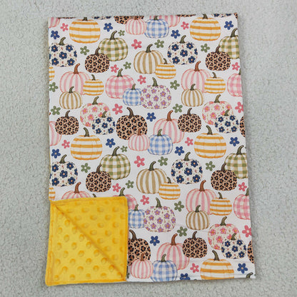 Baby Girls Blankets Flowers Pumpkins Fall Blankets BL0252