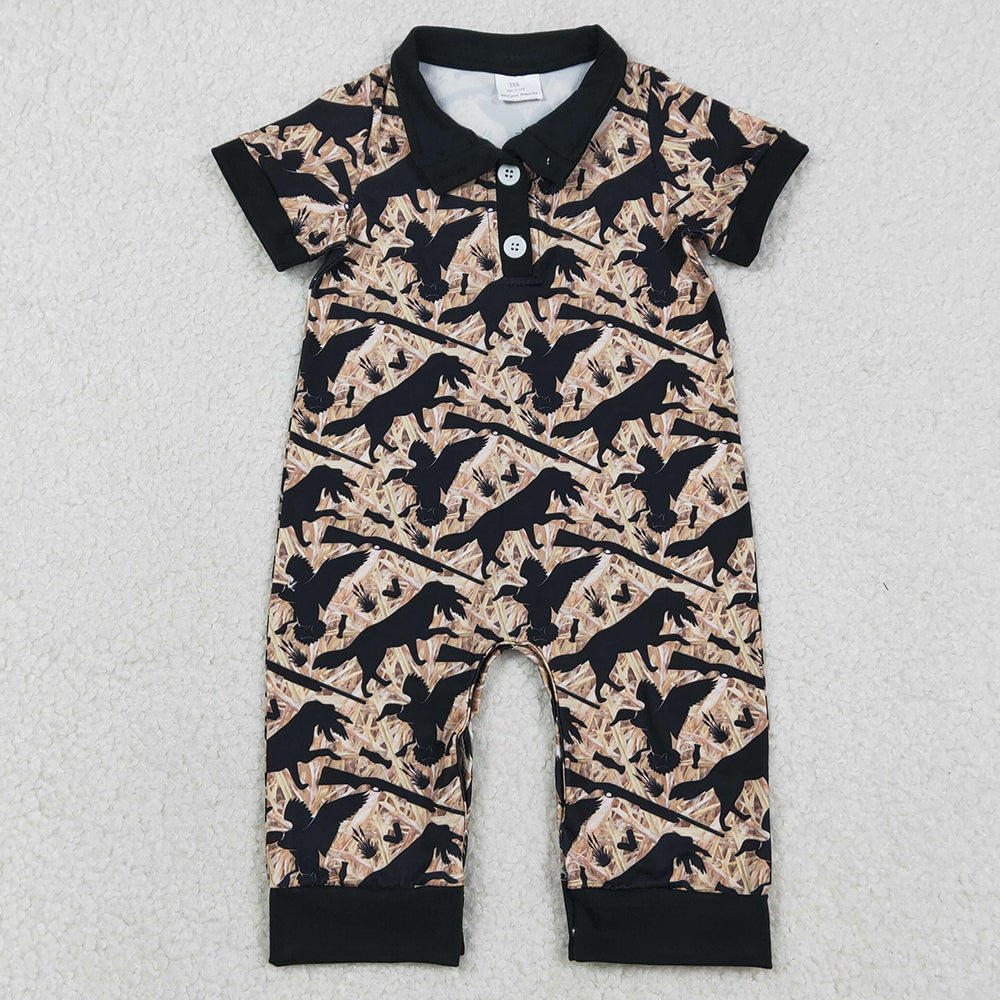 Baby Boys Rompers Southern Hunting Dog Ducks Camo Button Rompers SR3637 1.2
