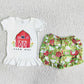 Fashion Baby Girls Clothes Farm Print Cute Girls Summer Set C15-22 6.28