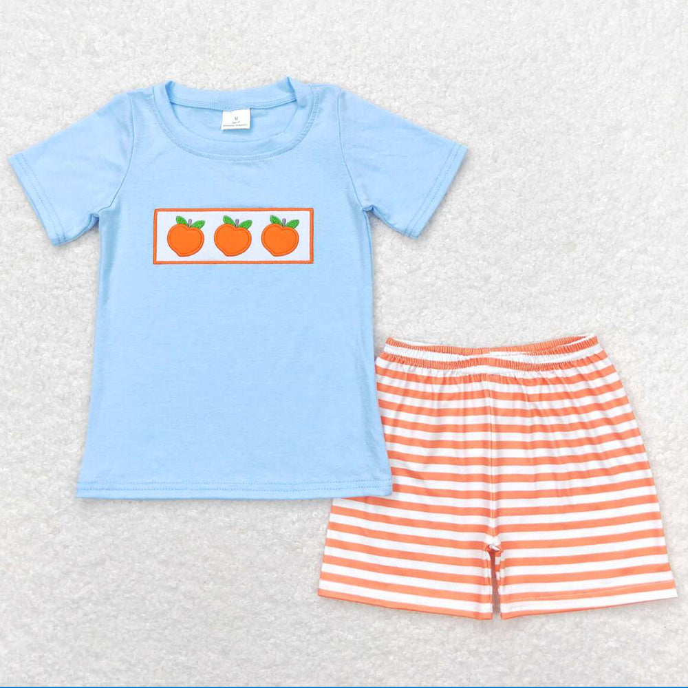 Baby Boys Clothes Peaches Tee Tops Shorts Sets BSSO0417