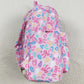 Baby Kids Backpacks Pink Leopard Bows School Zipper Ruffle Back Bags BA0319 8.6