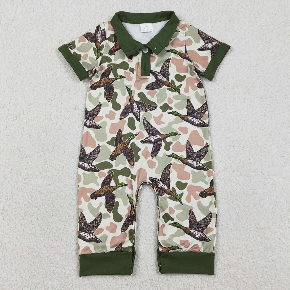 Baby Boys Rompers Southern Hunting Ducks Camo Button Rompers SR3634 1.2