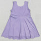Baby Girls Athletic Dress Purple Sleeveless Yoga Knee Length Dresses GSD2372 5.22