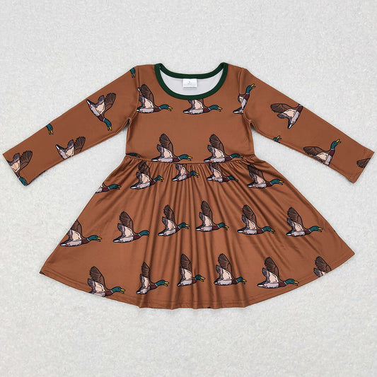 Boutique Baby Girls Dress Long Sleeve Twirl Dresses GLD0405