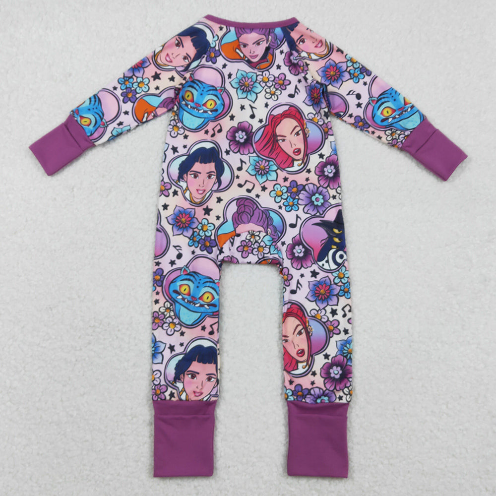 Baby Girls Rompers Cartoon Demon Hunter Flowers Rompers LR2732 11.22