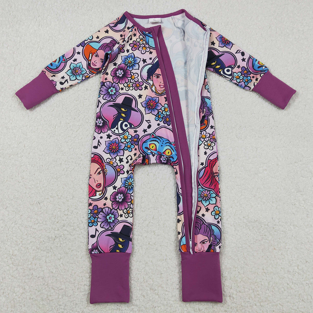 Baby Girls Rompers Cartoon Demon Hunter Flowers Rompers LR2732 11.22