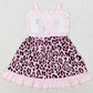 Baby Girls Dress Mama's Girl Pink Leopard Straps Ruffle Dresses GSD0555