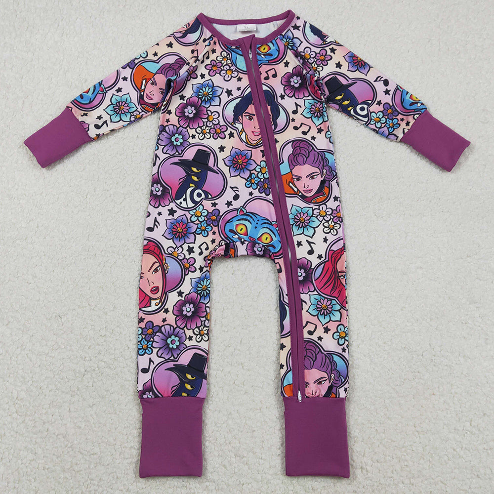 Baby Girls Rompers Cartoon Demon Hunter Flowers Rompers LR2732 11.22