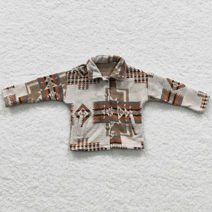Boys Clothes Top Jacket Khaki Pockets Baby Kids Coat BT0279