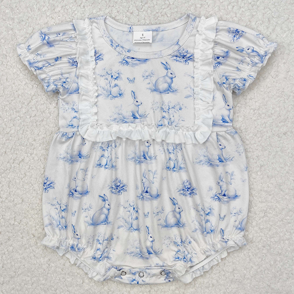 Baby Infant Girls Rompers Rabbits Butterfly Short Sleeve Rompers SR2143