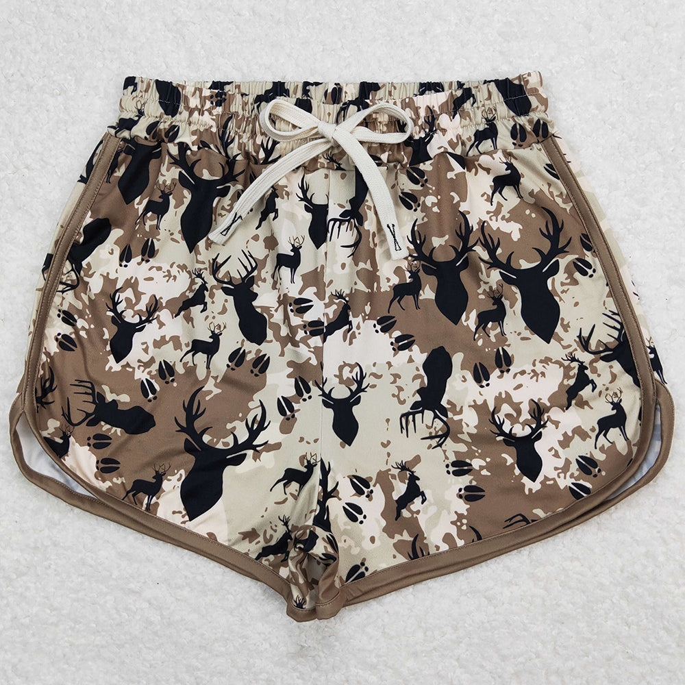 Mommy and Me Shorts Baby Girls Green Deer Hunting Summer Shorts Bottoms SS0145 SS0144