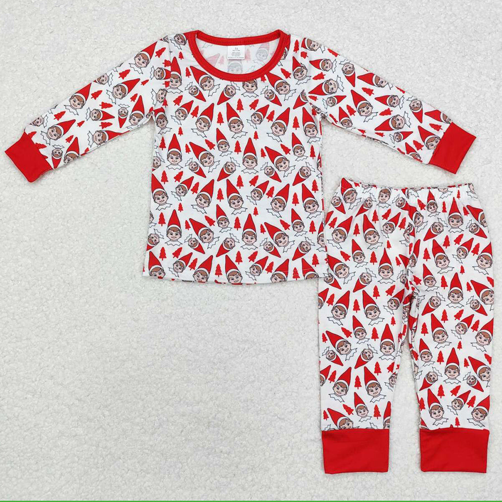 Baby Boys Pajamas Red Christmas Bamboo Pajamas Sleepwear Sets BLP0558