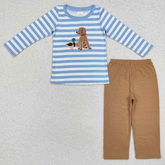 Baby Boys Clothes Dog Ducks Top Pants Clothes Sets BLP0805