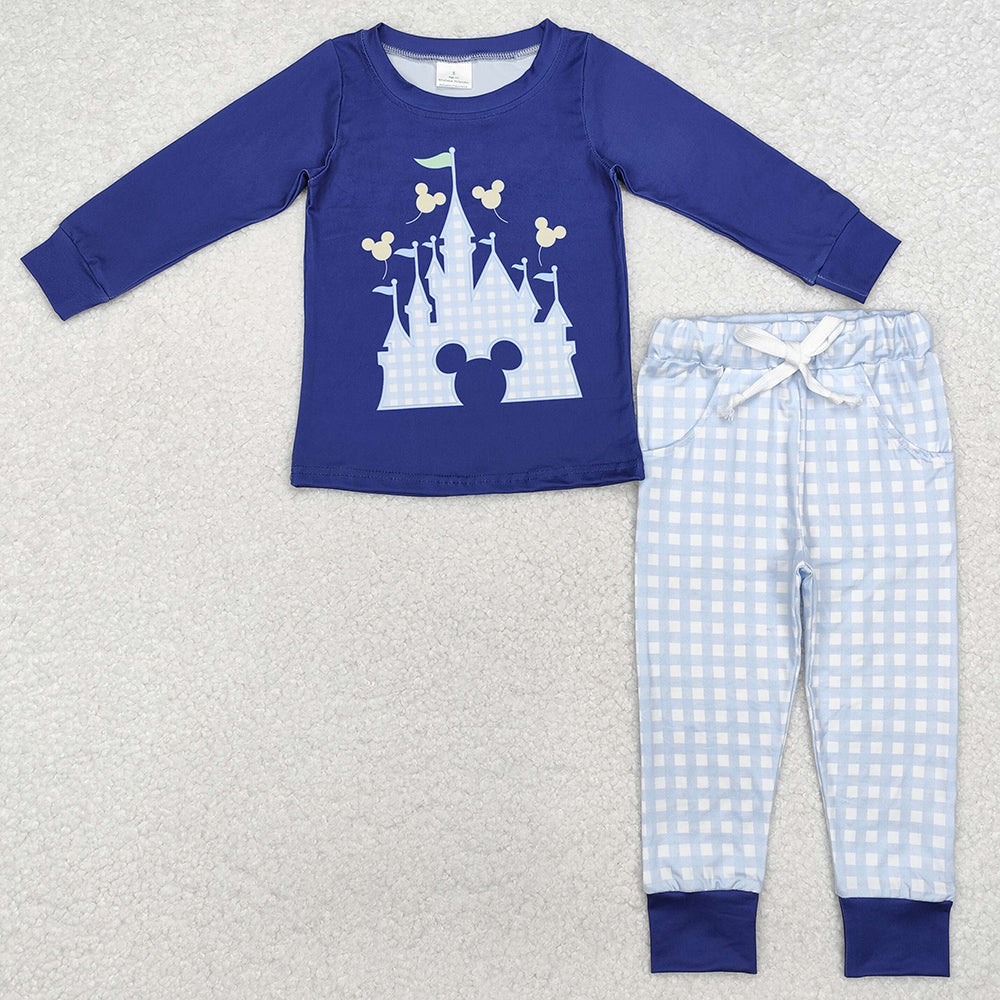 Baby Boys Clothes Castle Cartoon Top Pants Clothes Sets BLP0753