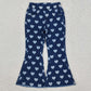 Baby Girls Jeans Hearts Valentines Bell Denim Pants P0333