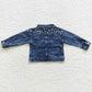 Boutique Baby Girls Denim Coats Pearl Long Sleeve Jeans Jackets Cardigans GT0175