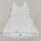 Baby Girls Dress White Sleeveless Yoga Knee Length Dresses GSD2370 5.16