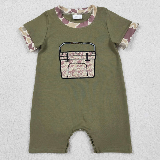 Baby Girls Clothes Embroidery Pink Camo Boxes Hunting Ruffle Rompers SR3762 1.12