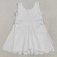 Baby Girls Dress White Sleeveless Yoga Knee Length Dresses GSD2370 5.16