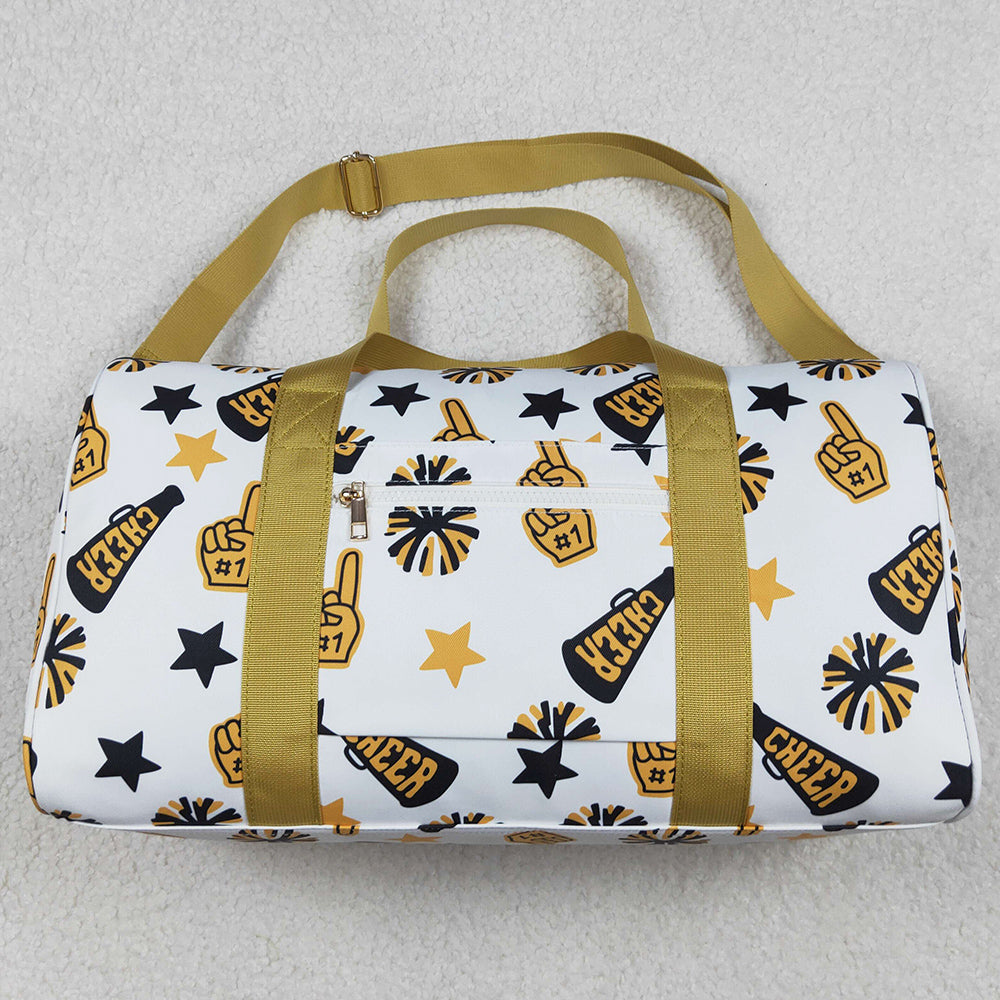 Adult Children Kids Bags Black Gold Cheer Zipper Gym Bags BA0370 10.20