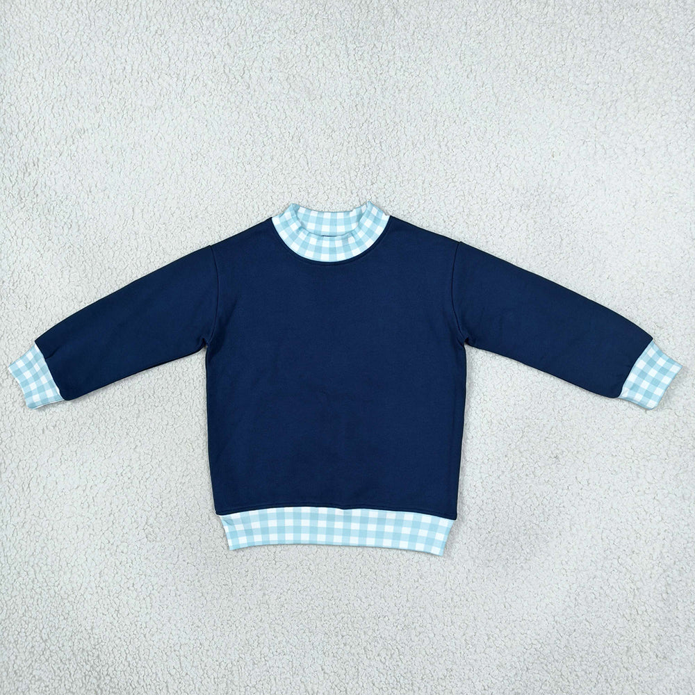 Baby Girls Navy Long Sleeve Fall Sweater T-shirts Top GT1801