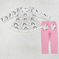 Baby Girls Clothes Rainbow Tunic Tops Legging Boutique Clothes Sets GLP1787
