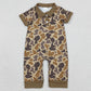 Baby Boys Rompers Khaki Camo Hunting Button Footie Rompers SR3638 1.8