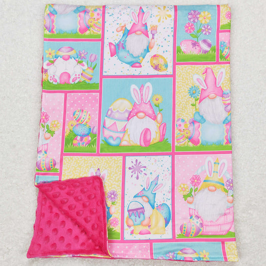 Baby Girls Blankets Easter Rabbits Eggs Cute Blankets BL0094