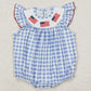 Baby Infant Girls Rompers 4th Of July Flags Sleeveless Rompers SR2571