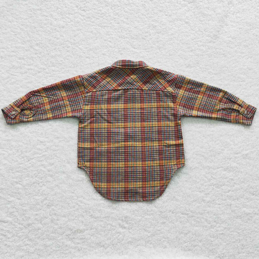 Baby Boys Clothes Plaid Long Sleeve Shirts Clothes Tops BT0241