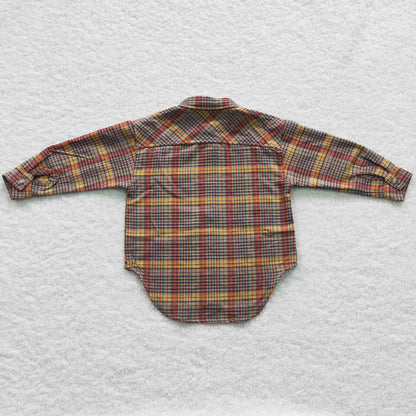 Baby Boys Clothes Plaid Long Sleeve Shirts Clothes Tops BT0241