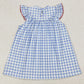 Baby Girls Dress 4th Of July Flags Knee Length Dresses Girls Smocked Dress GSD1817