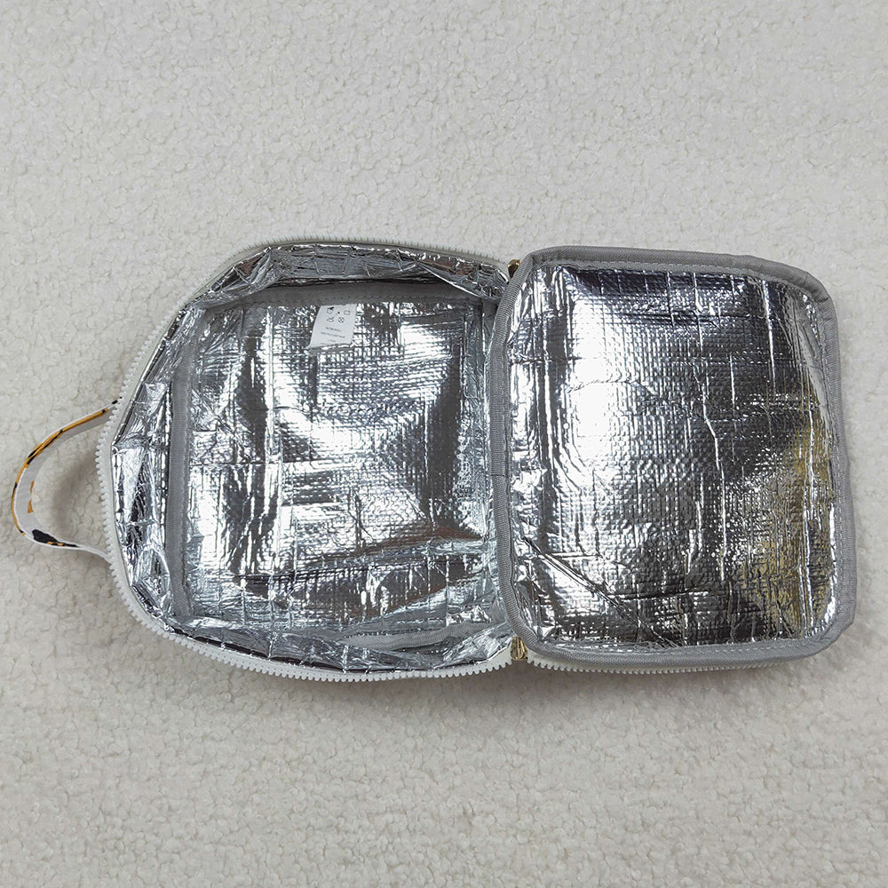 Baby Kids Bags Black Gold Cheer Zipper School Lunch Boxes BA0362 10.20