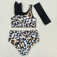 Baby Infant GirlsSwimsuits Leopard Print 3pcs Swimsuits S0223