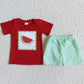 Fashion Boys Clothing Watermelon Embroidery Summer Kids Sibling Clothes Girls Outfits D5-11