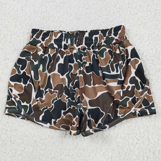 Baby Girls Shorts Dark Brown Camo Yoga Shorts Bottoms SS0465 5.22