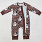 Baby Infant Boys Rompers Christmas Camo Santa Zip Rompers LR1820