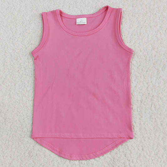 Baby Girls Clothes Tops Pink Sleeveless Vests Top GT0983 5.23