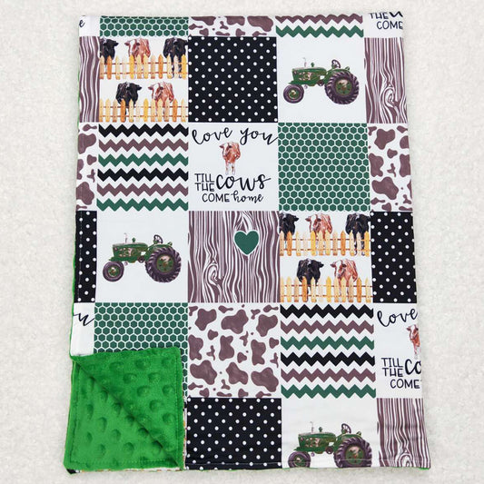 Boutique Baby Kids Blankets Farm Tractors Blankets BL0096