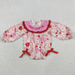 Baby Girls Rompers Smocked Jesus Love Me Flowers Ruffle Rompers LR2769 1.1