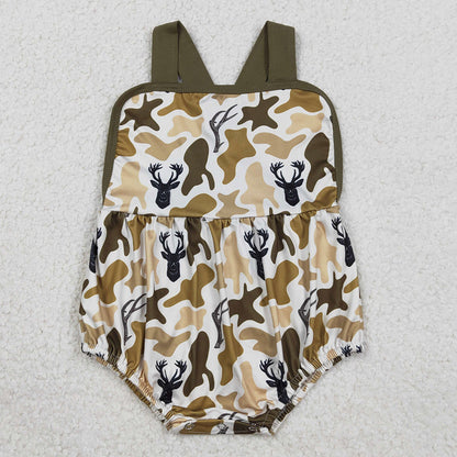 Baby Boys Rompers Strap Southern Deer Camo Hunting Rompers SR3924