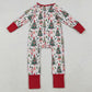 Baby Boys Rompers Christmas Trees Soldiers Zipper Footie Rompers LR2507 10.4