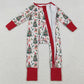 Baby Boys Rompers Christmas Trees Soldiers Zipper Footie Rompers LR2507 10.4