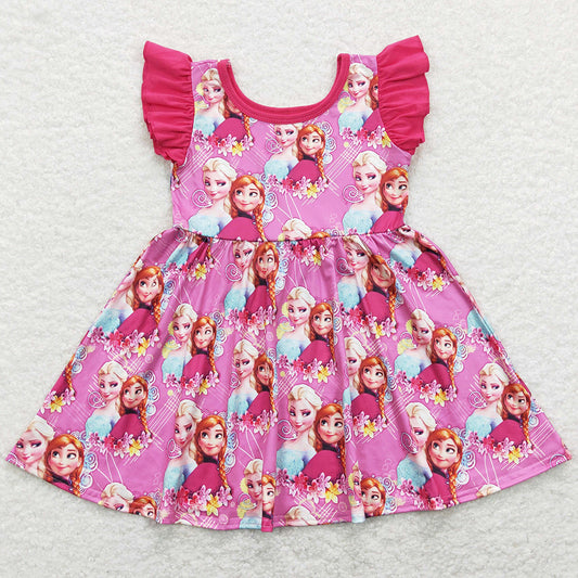 Hot Sale Baby Girls Dress Summer Short Sleeve Dresses GSD0763